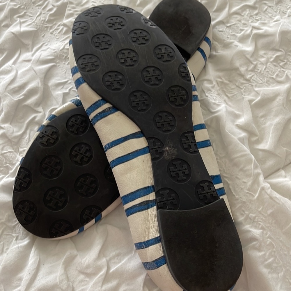 SOLD!!! Tory Burch Creta Stripe Slip Ons - Picture 7 of 9